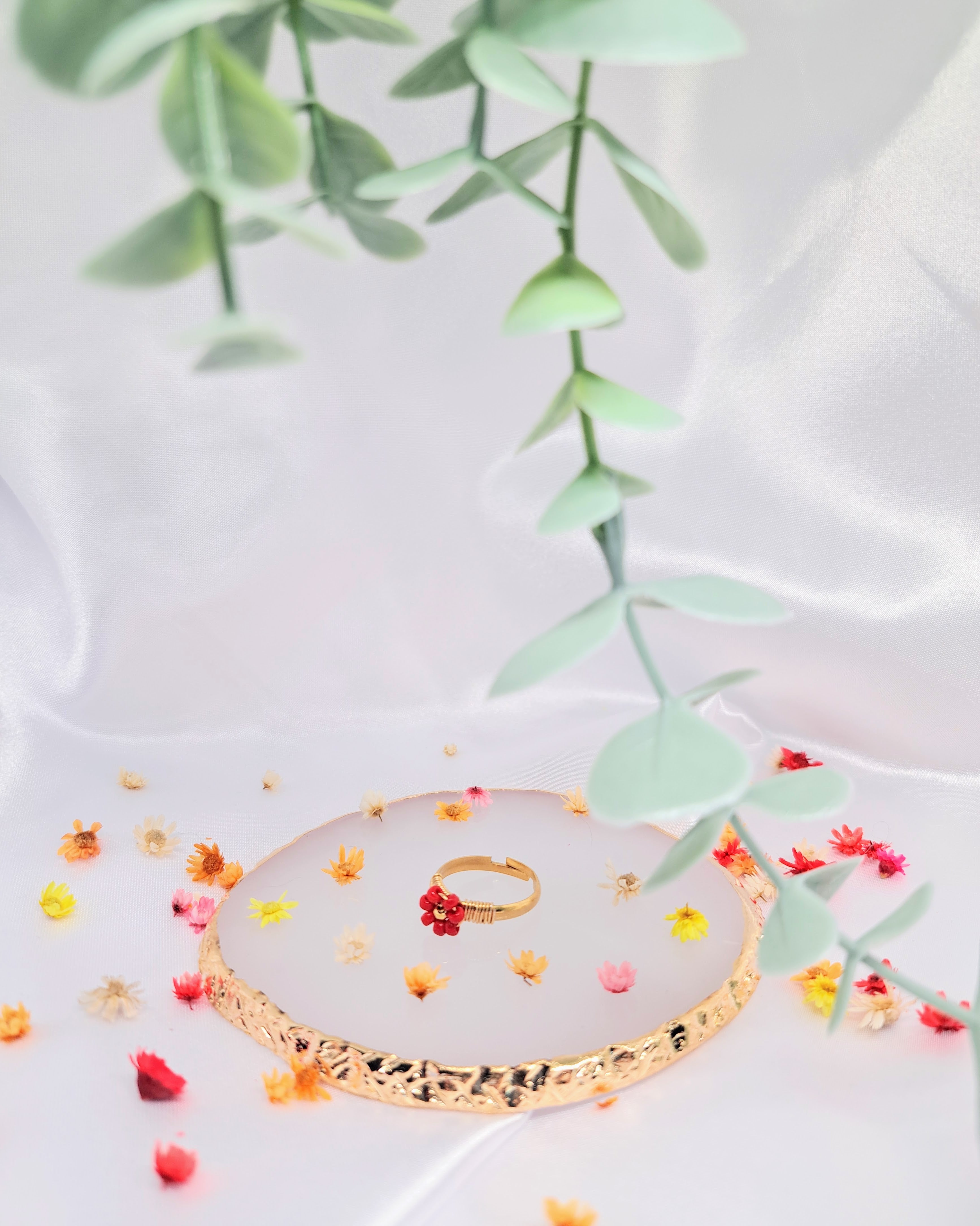 Bague Anémone - Doré