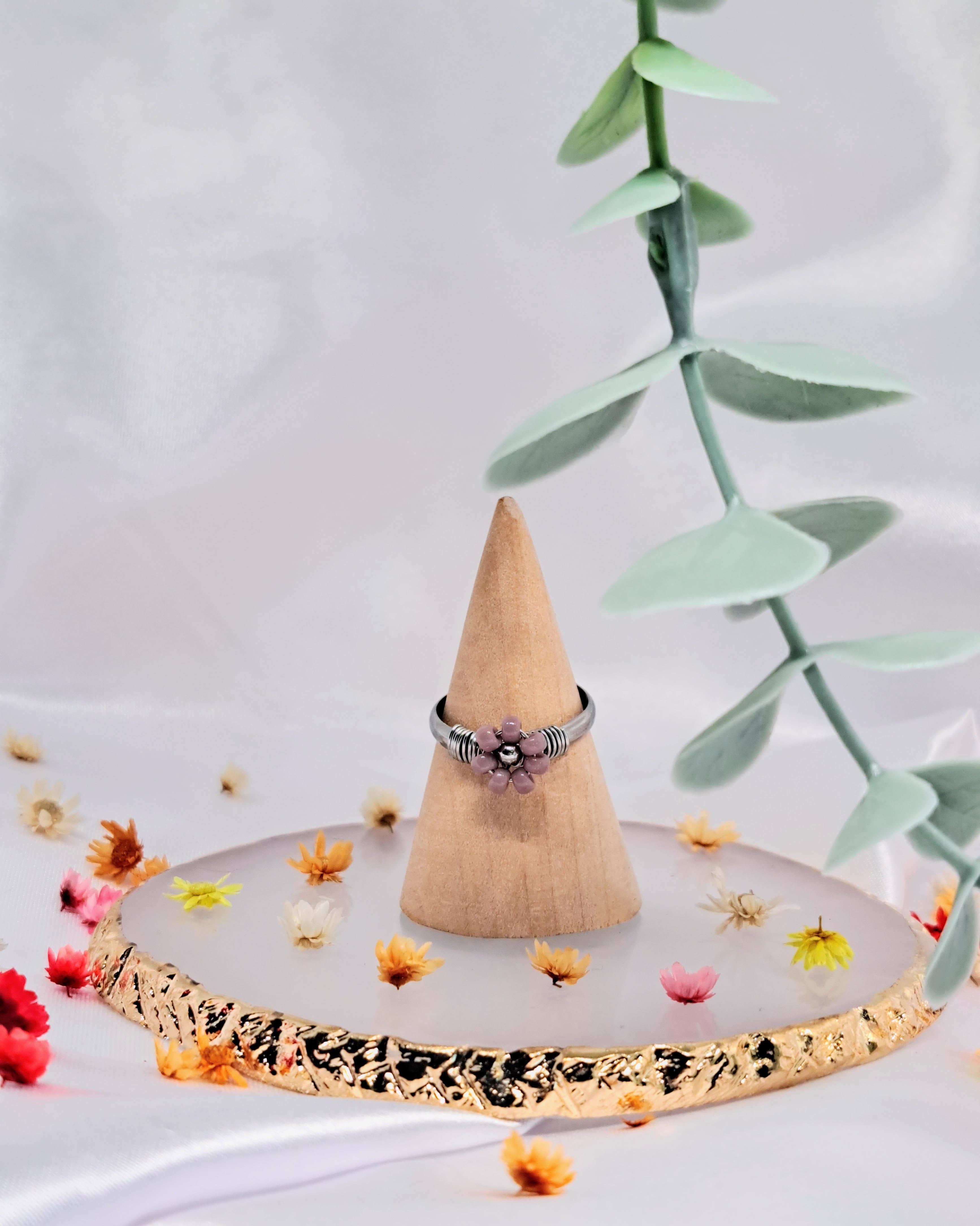 Bague Anémone - Argenté