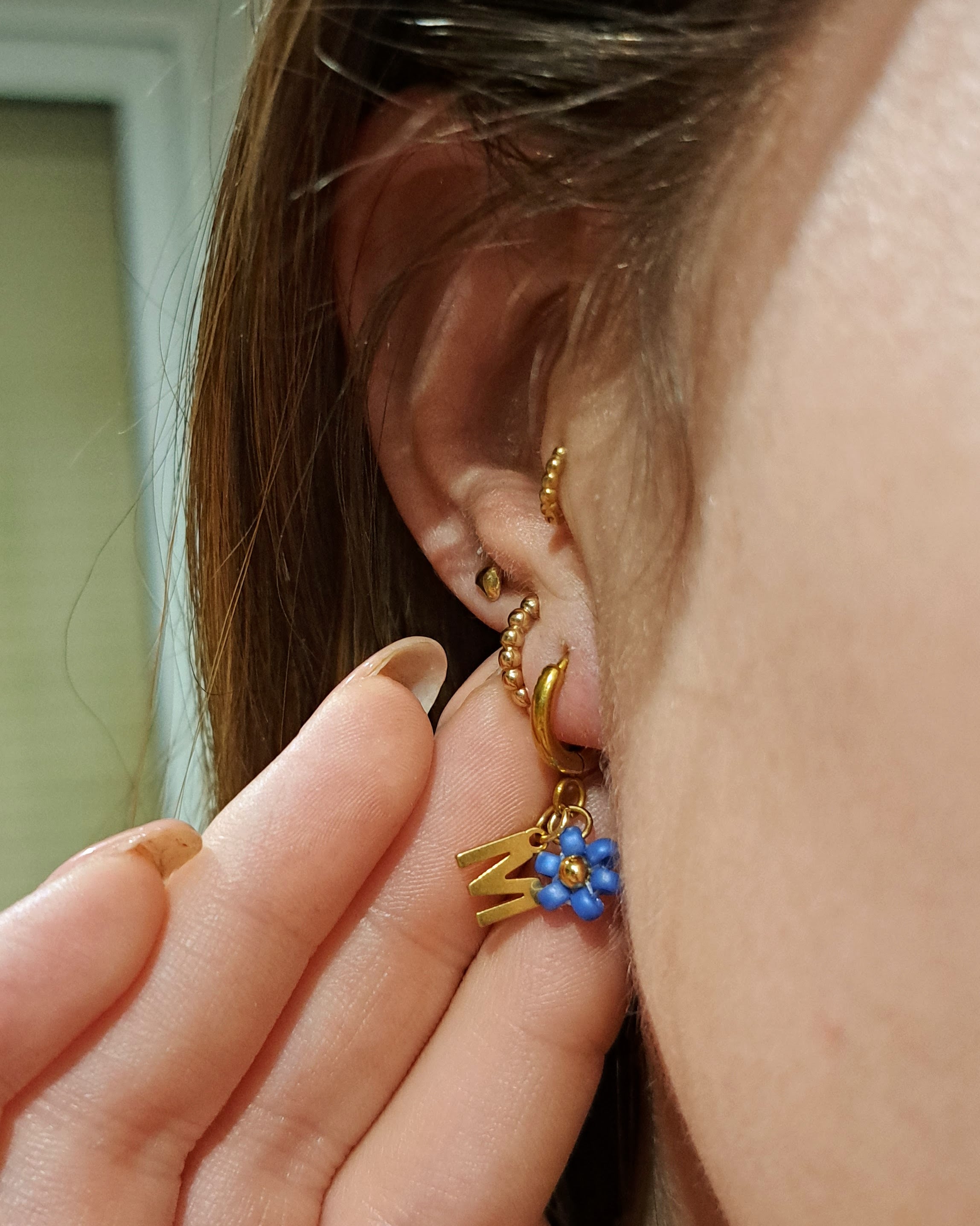 Boucles d'oreilles Cosmos - Doré (personnalisables)