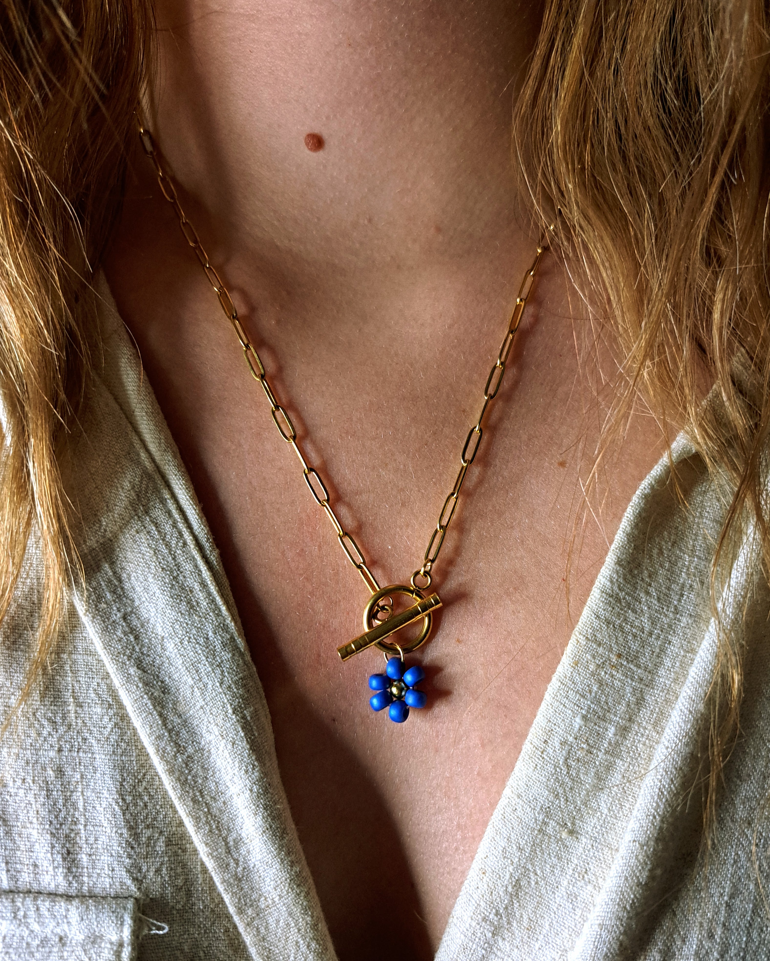 Collier Balsamine - Doré (personnalisable)