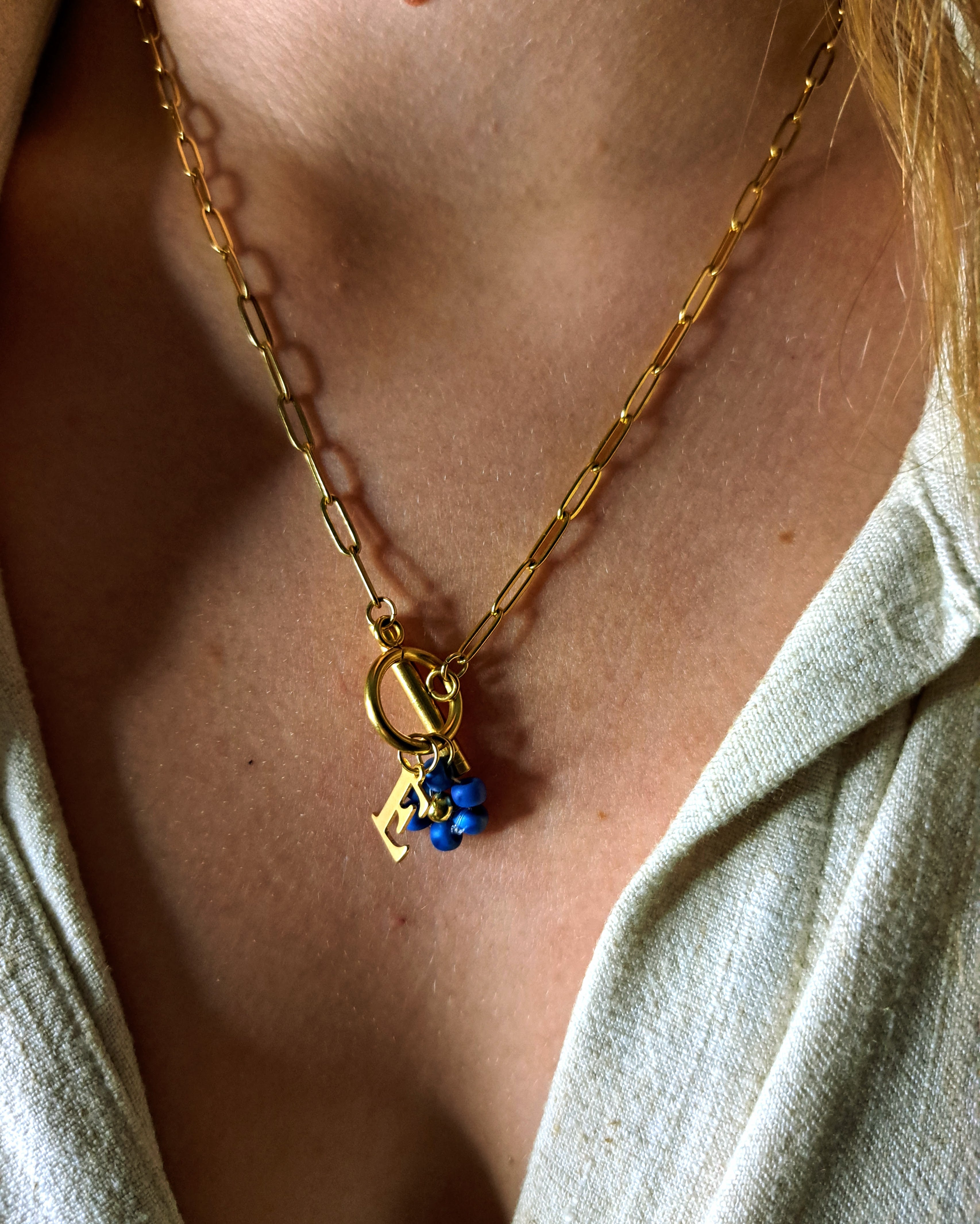 Collier Balsamine - Doré (personnalisable)