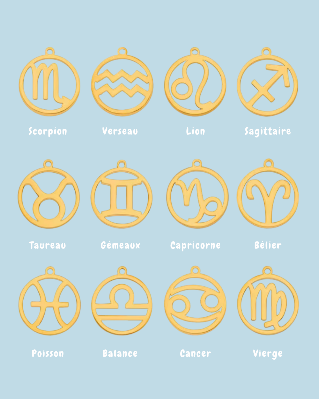 Collier Balsamine - Doré (personnalisable)