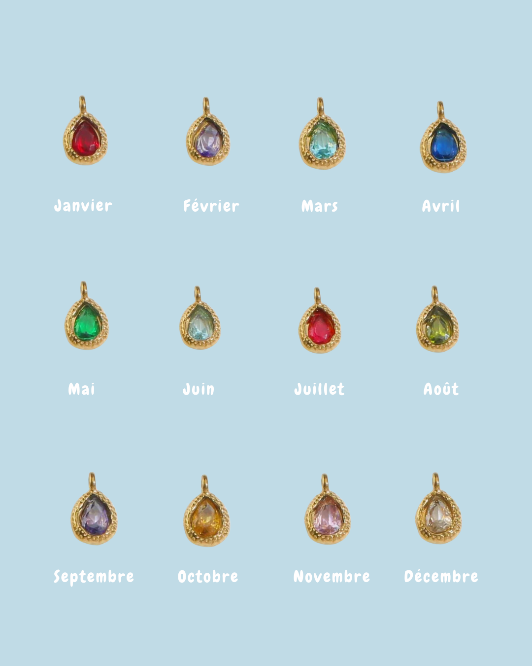 Collier Azalée - Doré (personnalisable)