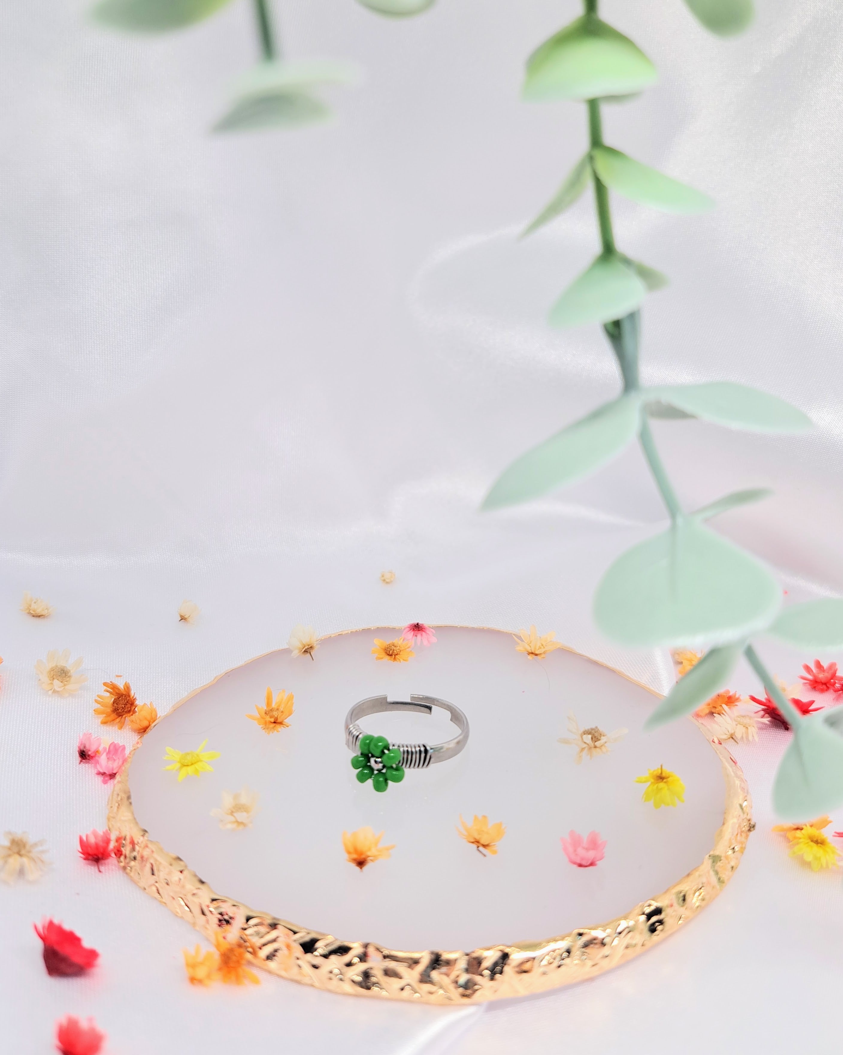 Bague Anémone - Argenté