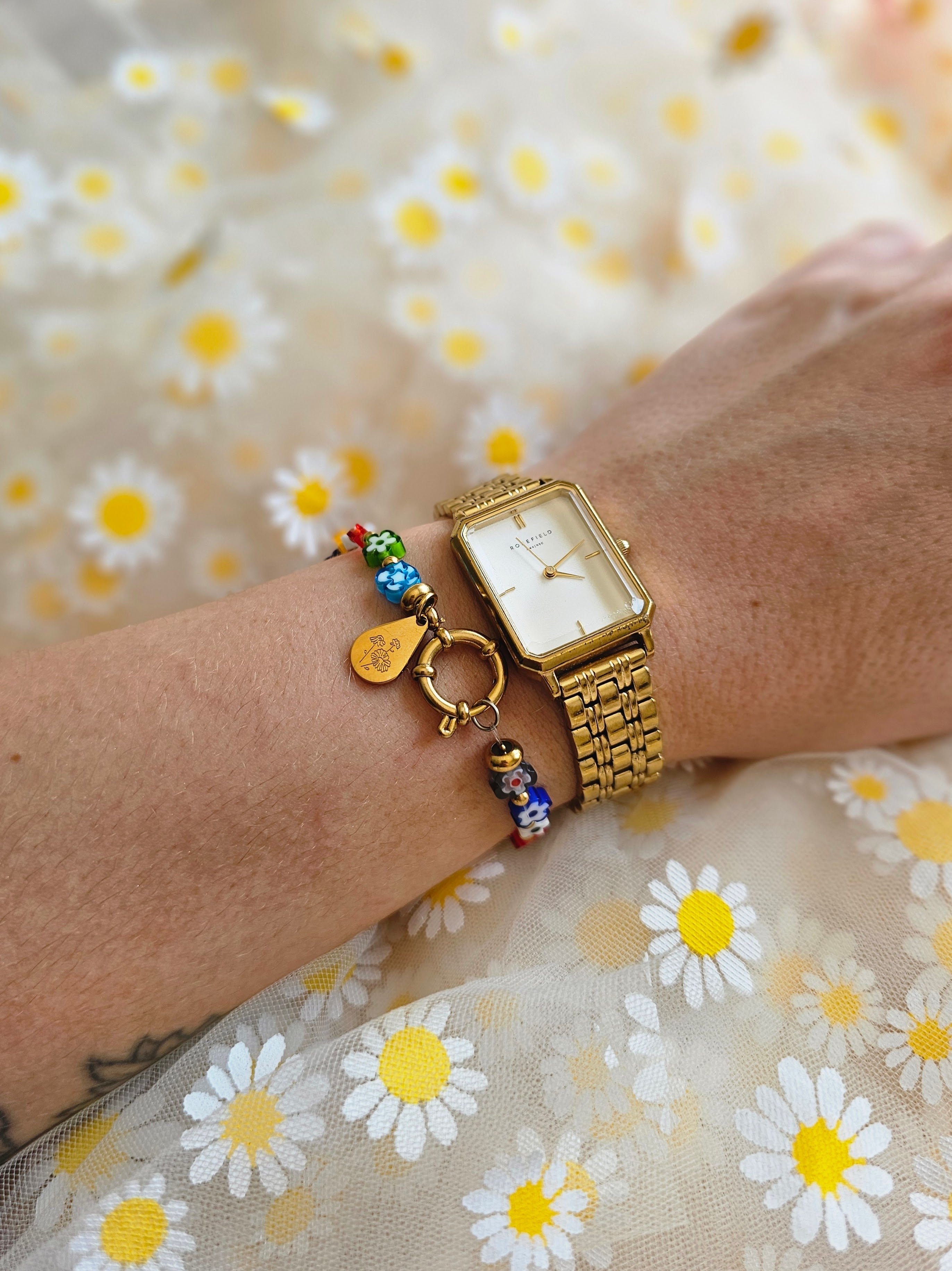 Bracelet Alysse (personnalisable) - doré ou argenté