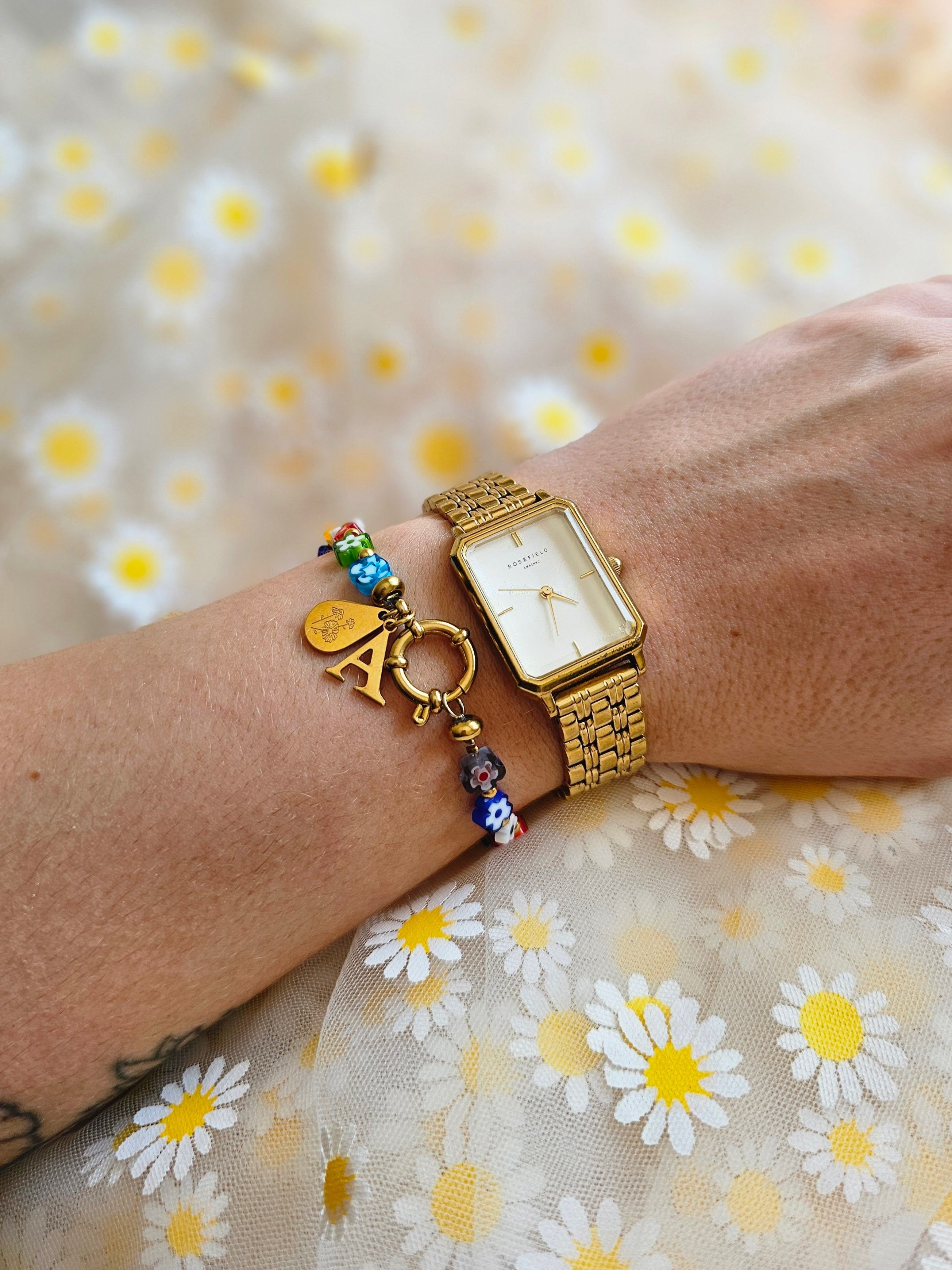 Bracelet Alysse (personnalisable) - doré ou argenté