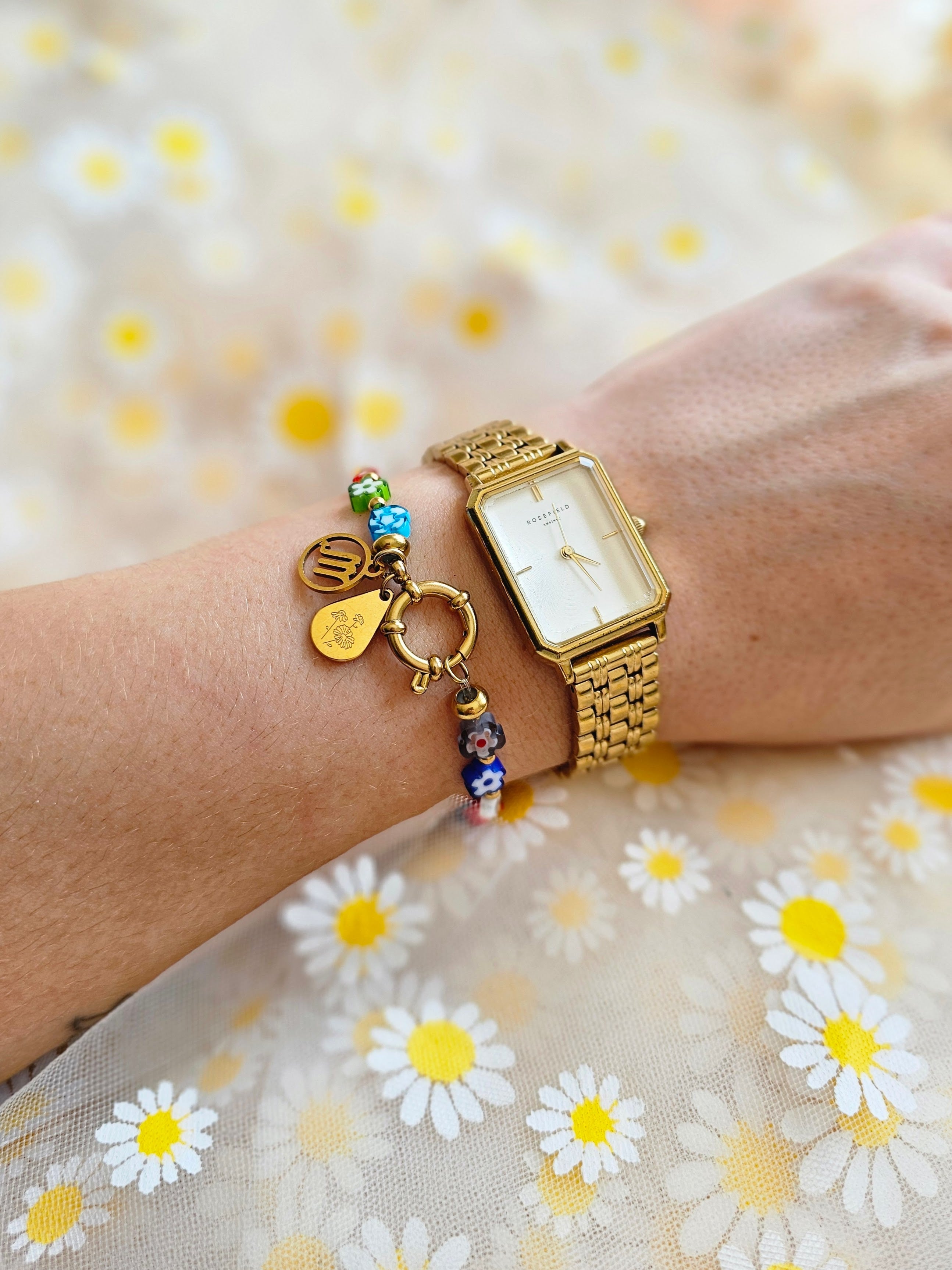 Bracelet Alysse (personnalisable) - doré ou argenté