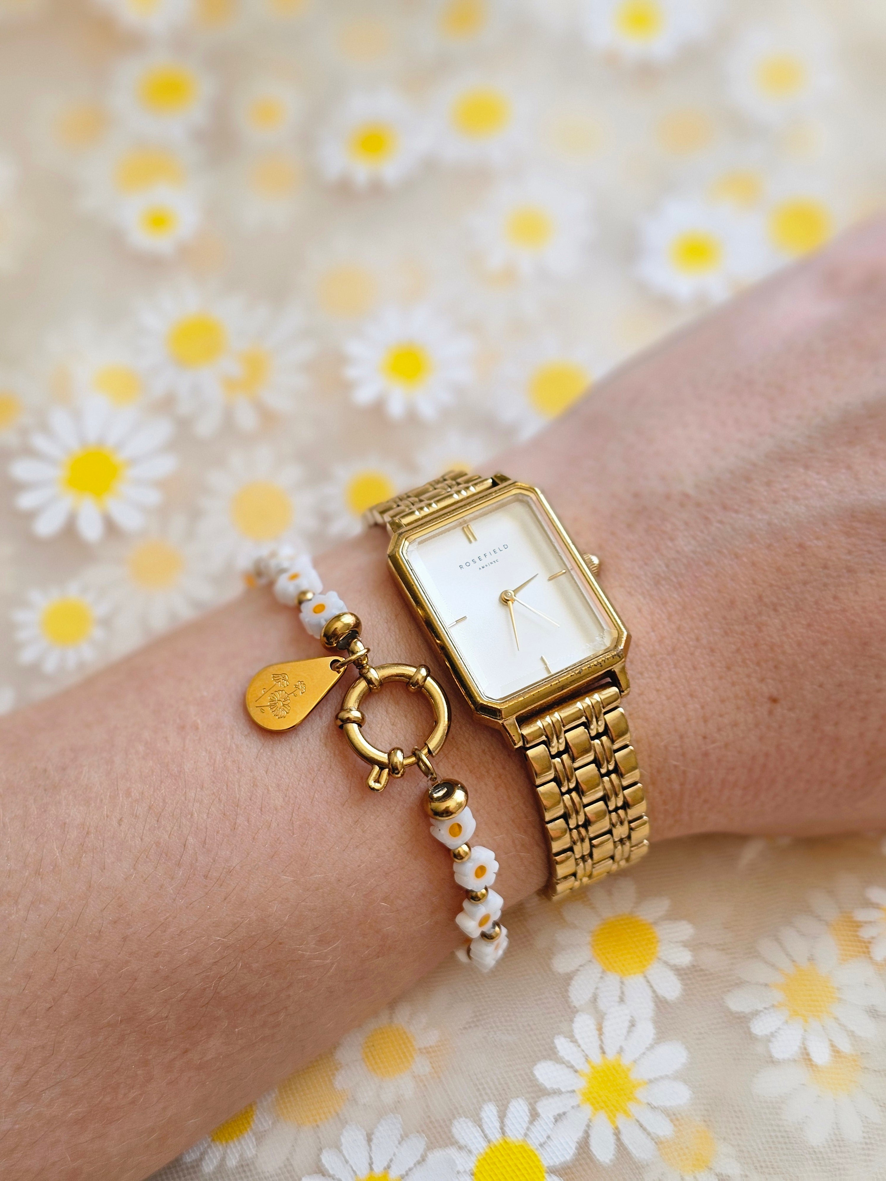 Bracelet Iris (personnalisable) - doré ou argenté