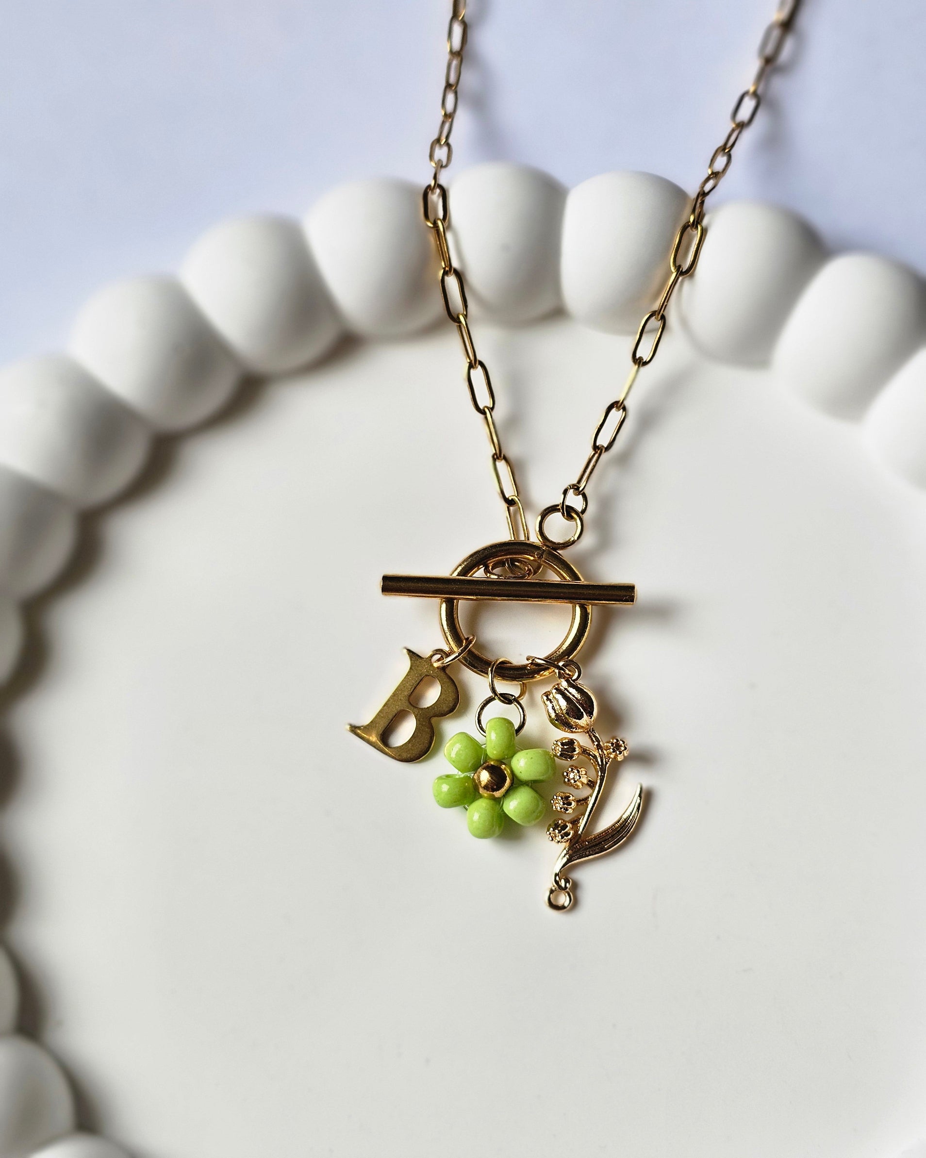 Collier Balsamine - Doré (personnalisable)