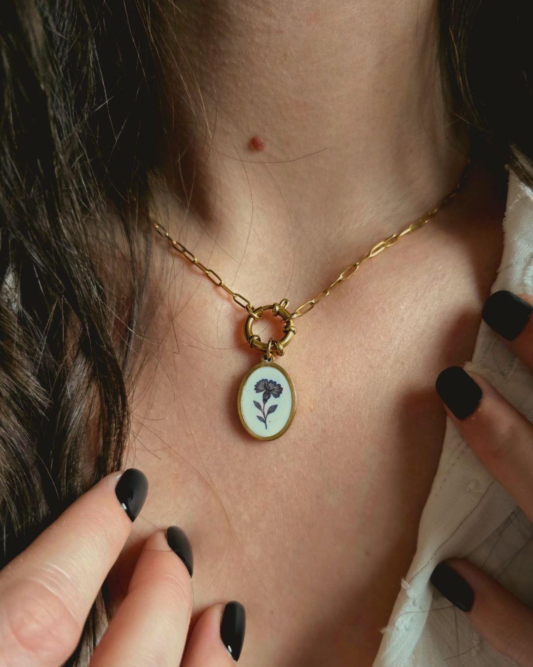 Collier Azalée - Doré (personnalisable)